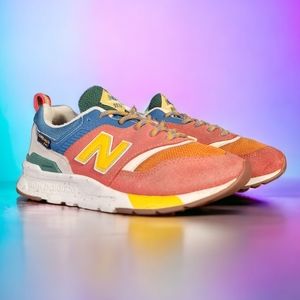 NEW BALANCE 997H SHOES Kids Size 2,  Multicolor Unisex Sneakers ⛔️ SOME DEFECTS